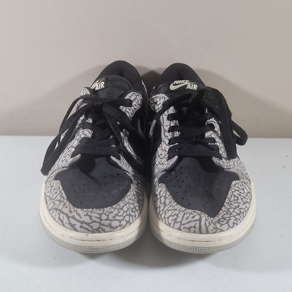 Air Jordan 1 Retro Low OG Black Cement Mens Size 9.5 - Picture 7 of 11